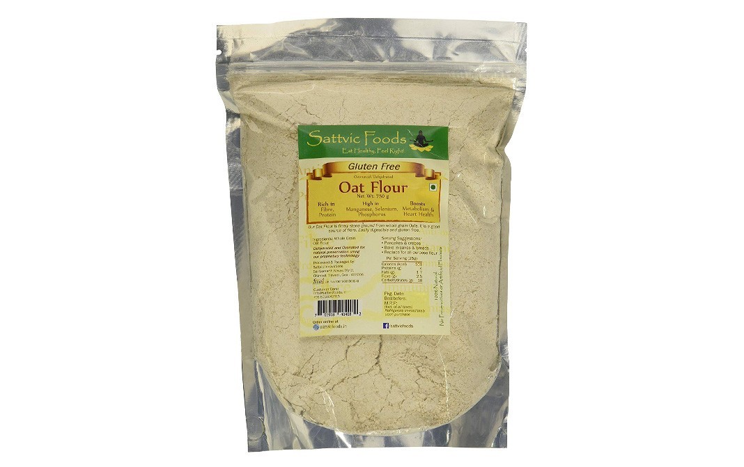 Sattvic foods Ozonated/Dehydrated Oat Flour   Pack  750 grams